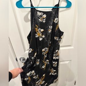 Mossimo floral print dress with pockets, M